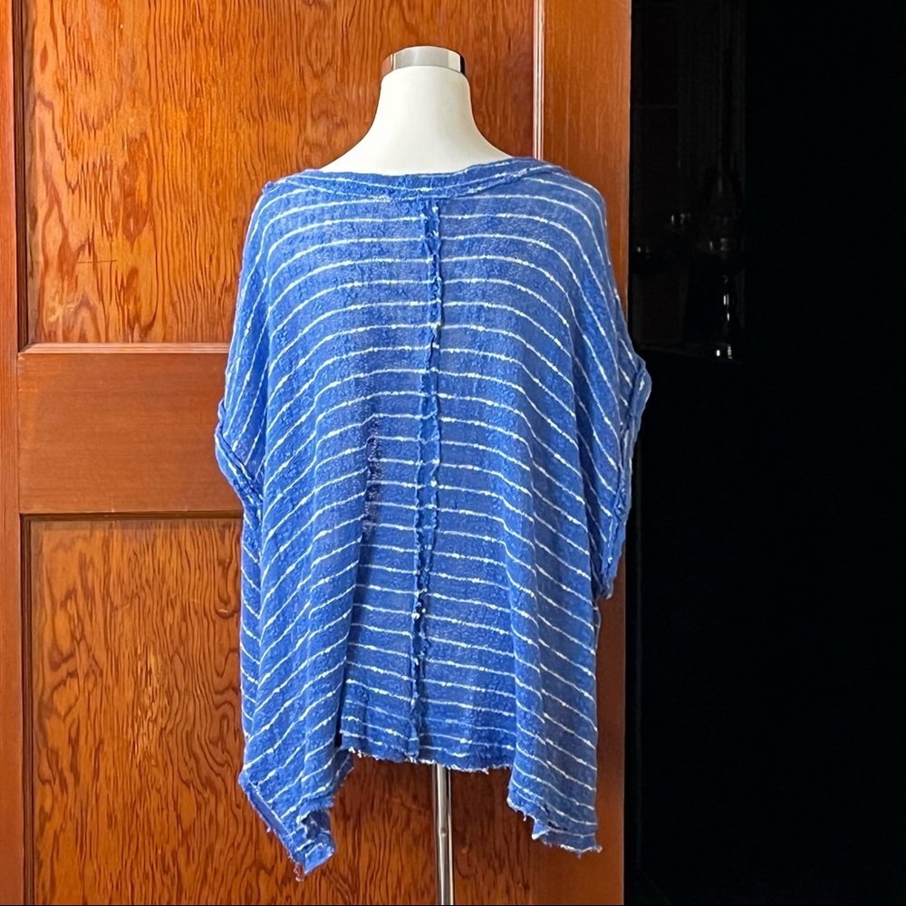 Free People Island Girl Hacci Top Sz Small Slouchy Knit Beach Bohemian Boho Surf - Picture 5 of 8